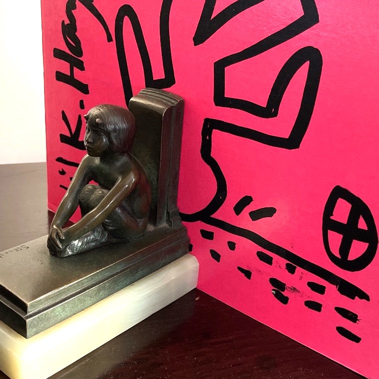 Art Deco Bronze Bookend
