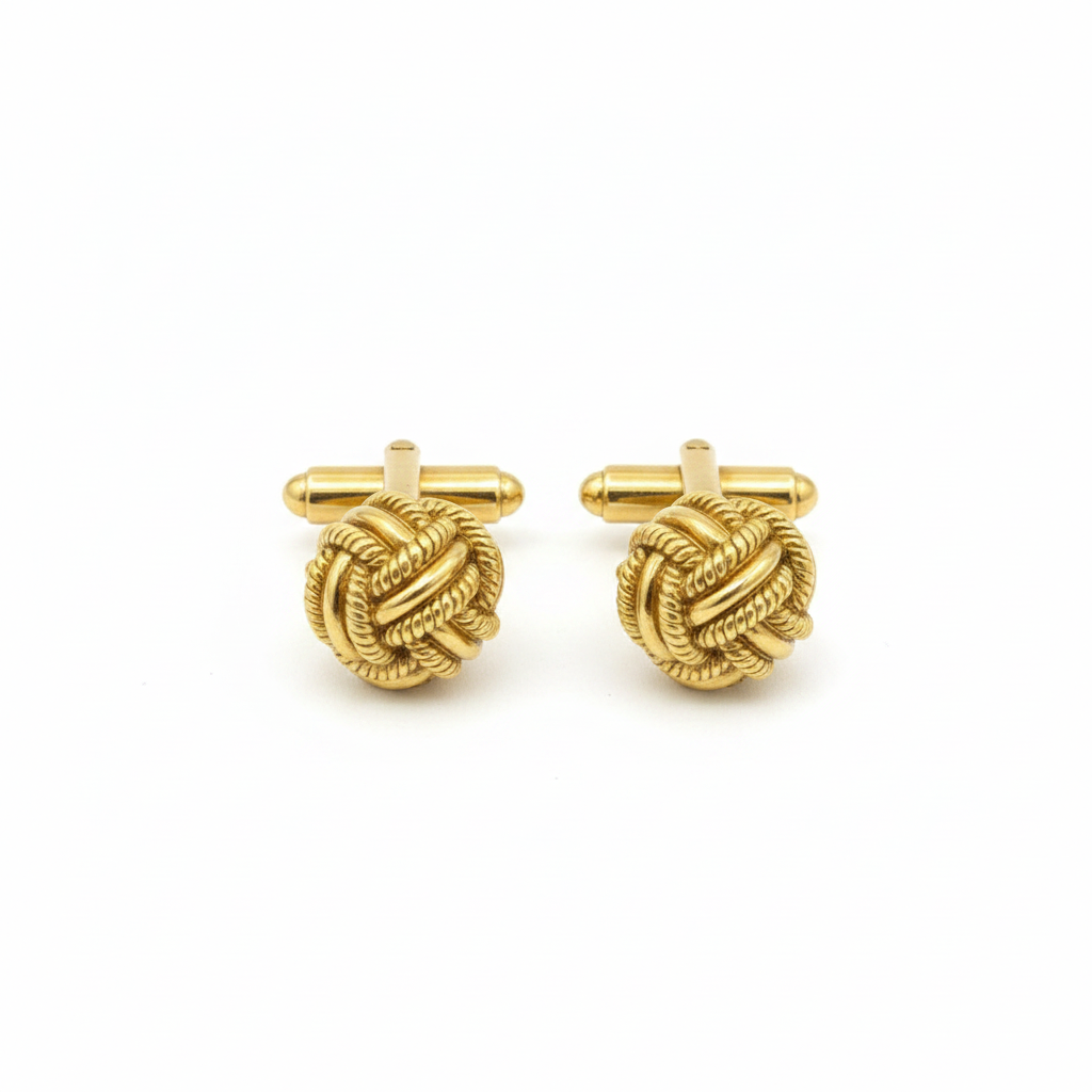 Tiffany & Co. by Schlumberger Gold Rope Knot Cufflinks
